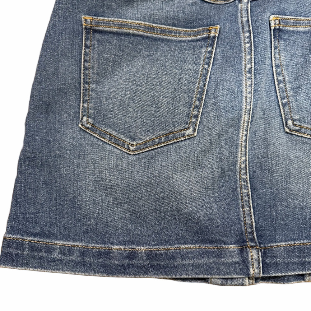 Sneak Peek Blue Denim Buttoned Skirt Size Small - Picture 9 of 14